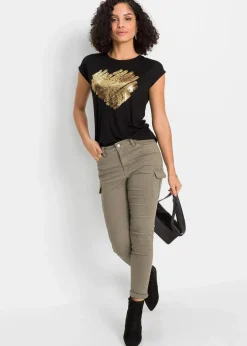 bonprix Shirts & Tops^Shirt aus softem Viskose-Mix schwarz