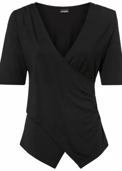 bonprix Shirts & Tops|Nachhaltigere Materialien^Shirt aus softem Viskose-Mix schwarz