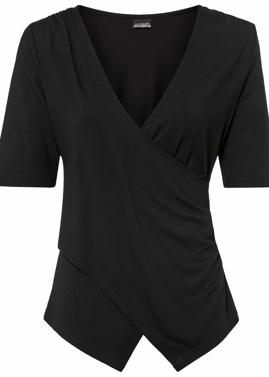 bonprix Shirts & Tops|Nachhaltigere Materialien^Shirt aus softem Viskose-Mix schwarz