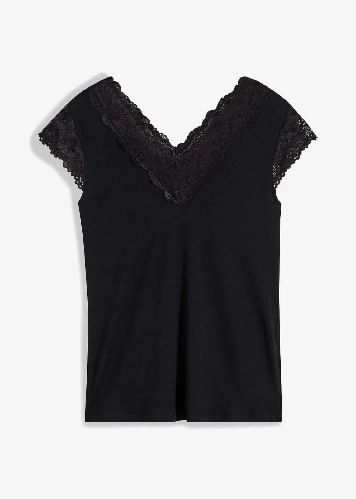bonprix Nachhaltigere Materialien|Shirts & Tops^Shirt aus softem Viskose-Mix schwarz