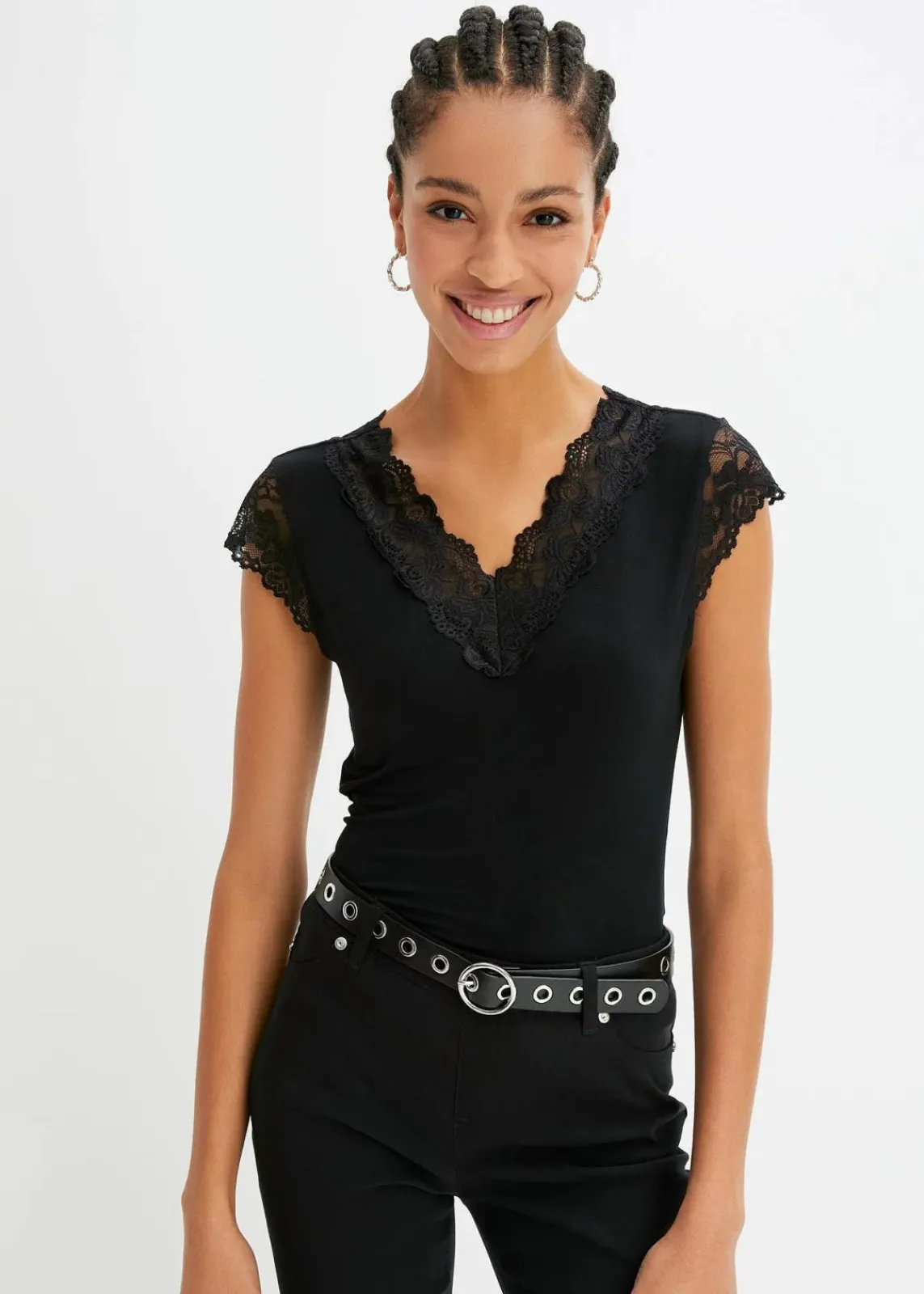 bonprix Nachhaltigere Materialien|Shirts & Tops^Shirt aus softem Viskose-Mix schwarz