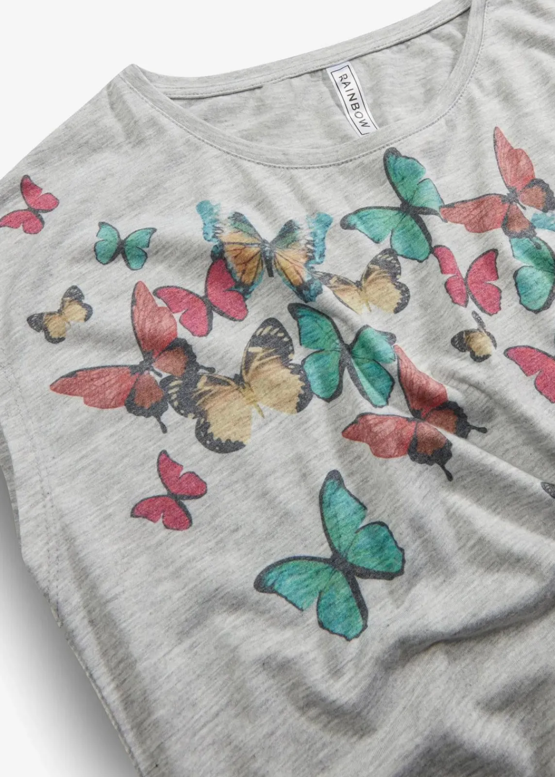 bonprix Shirts & Tops^Shirt aus softem Viskose-Mix grau meliert