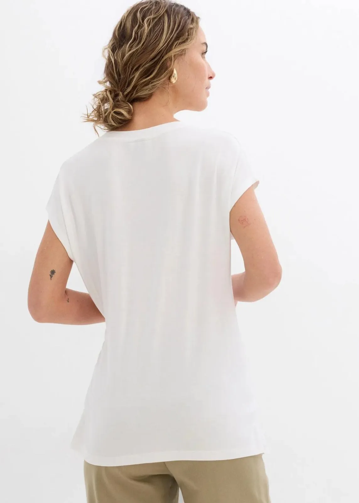 bonprix Shirts & Tops^Shirt aus softem Viskose-Mix wollweiß