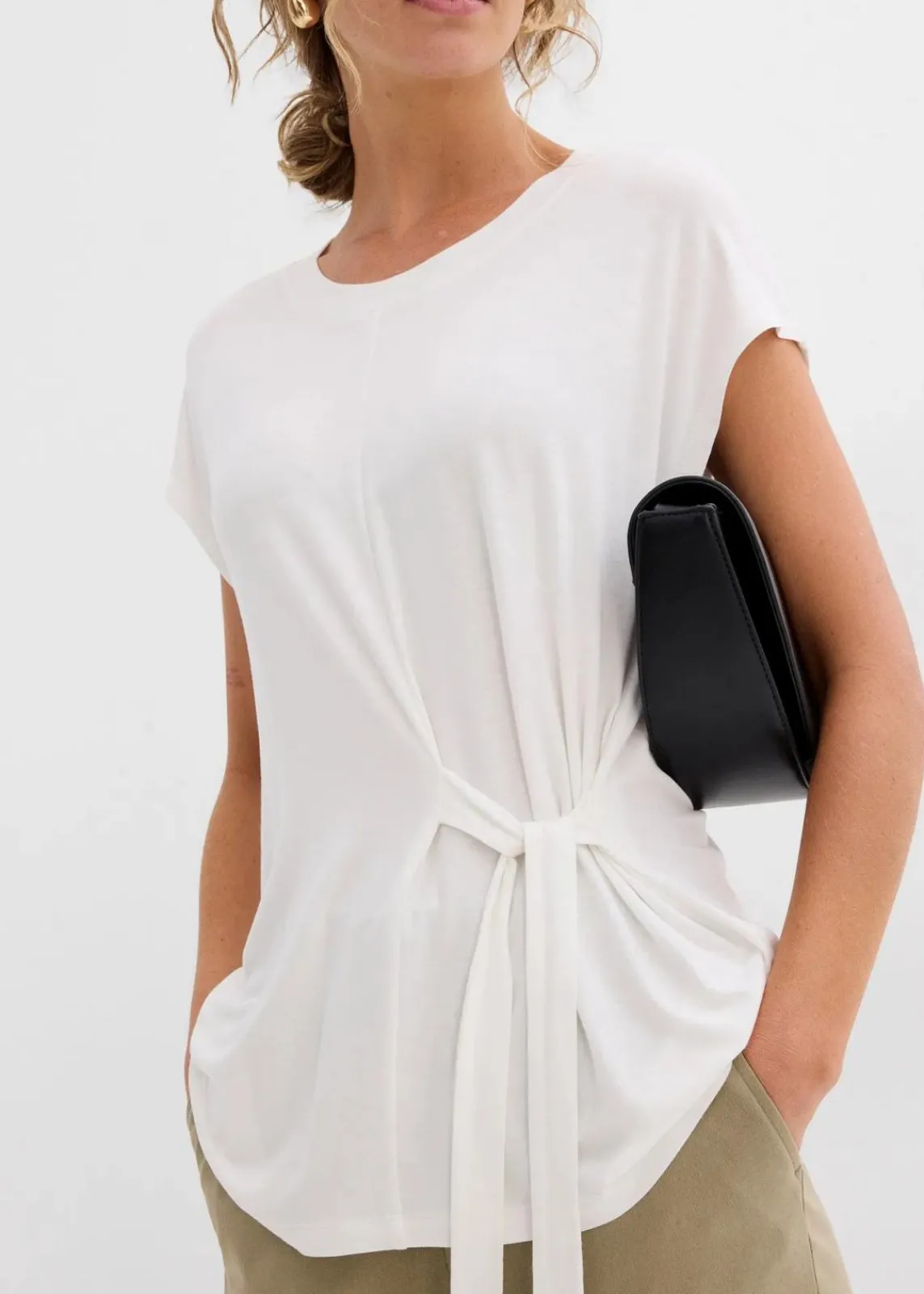 bonprix Shirts & Tops^Shirt aus softem Viskose-Mix wollweiß