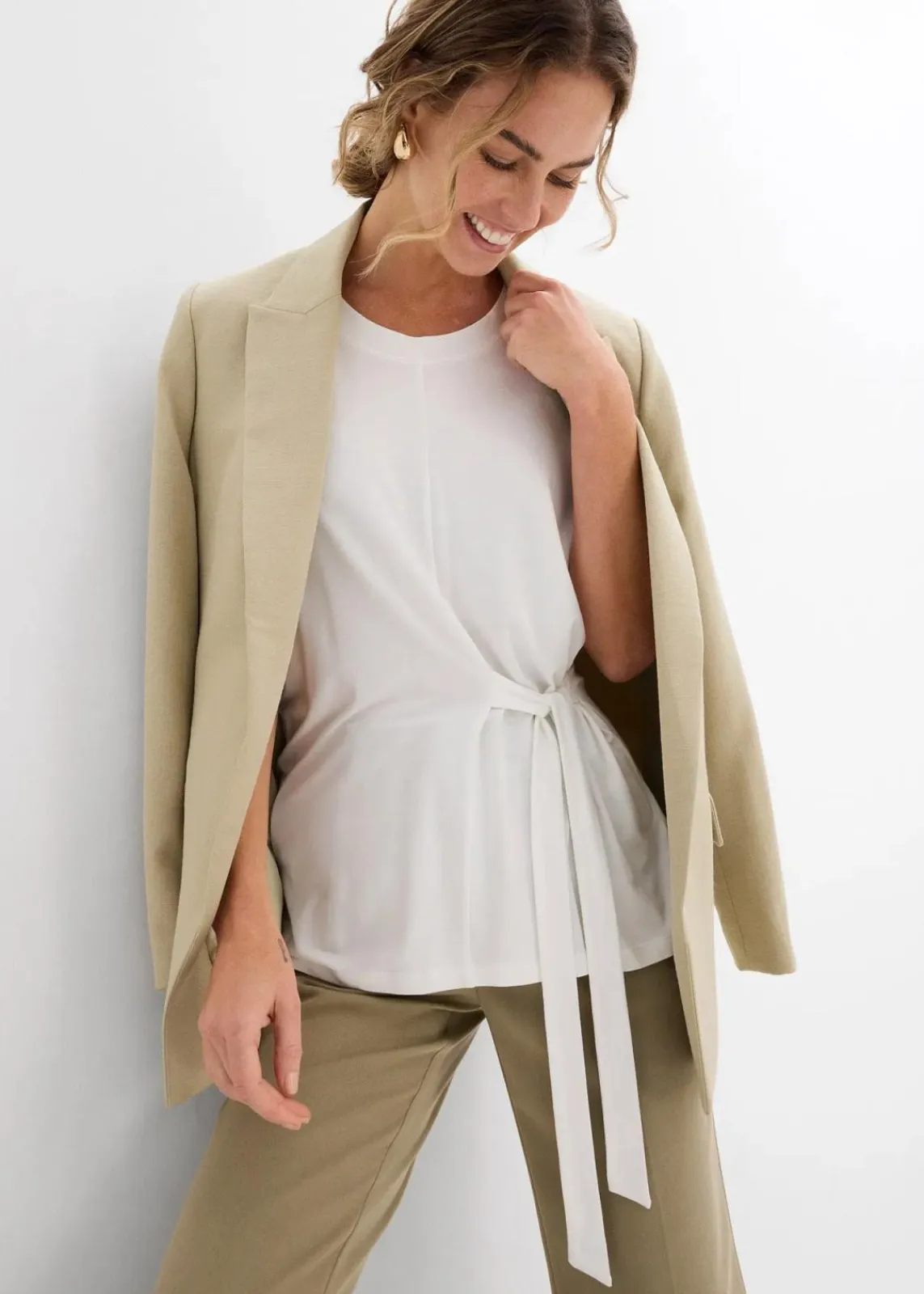 bonprix Shirts & Tops^Shirt aus softem Viskose-Mix wollweiß