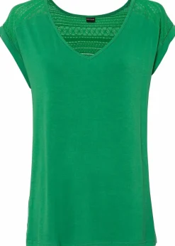 bonprix Shirts & Tops|Nachhaltigere Materialien^Shirt aus softem Viskose-Mix grün