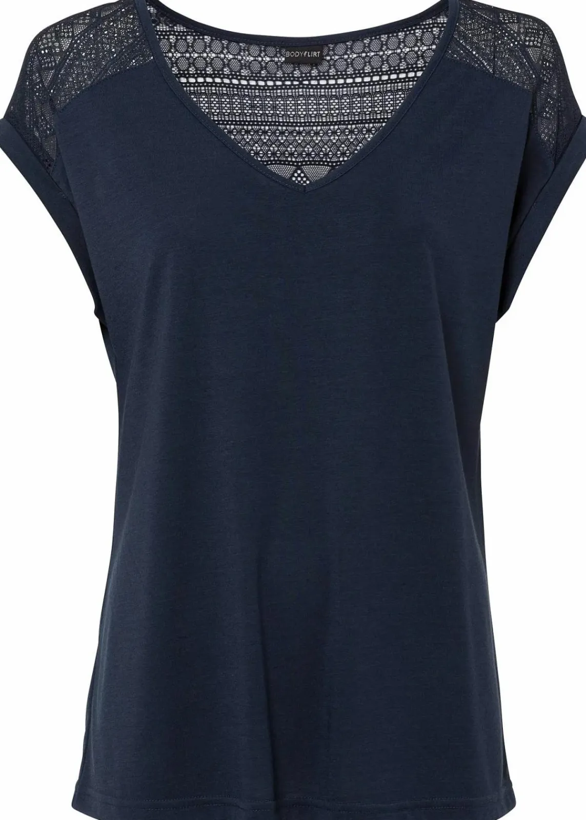 bonprix Nachhaltigere Materialien|Shirts & Tops^Shirt aus softem Viskose-Mix dunkelblau