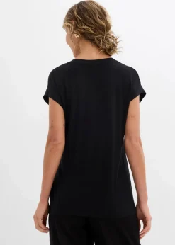 bonprix Shirts & Tops^Shirt aus softem Viskose-Mix schwarz