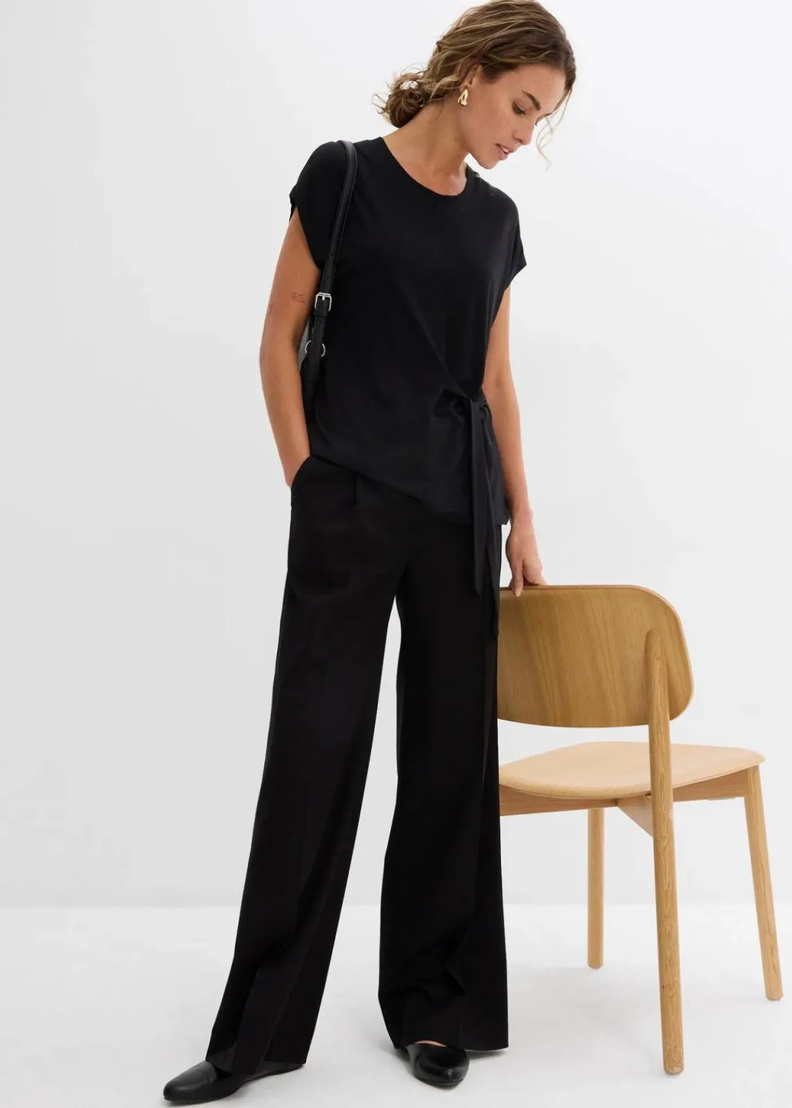bonprix Shirts & Tops^Shirt aus softem Viskose-Mix schwarz