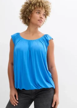 bonprix Shirts & Tops^Shirt aus softem Viskose-Mix gletscherblau