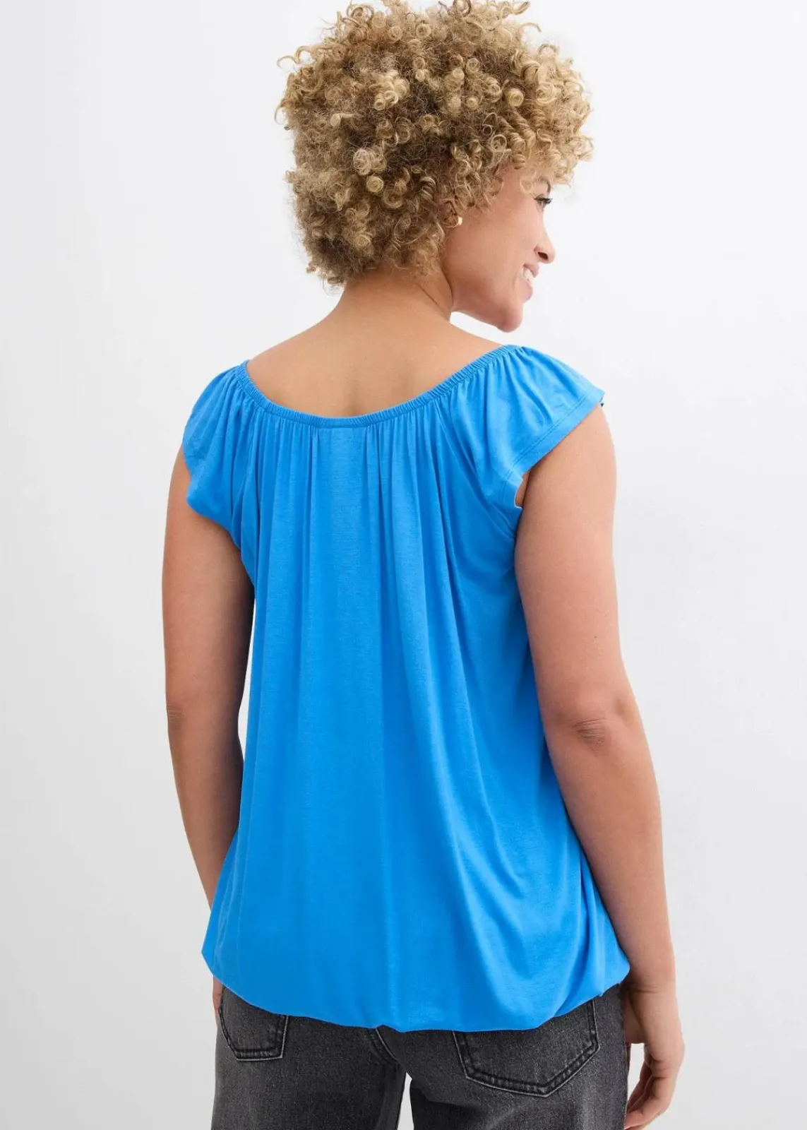 bonprix Shirts & Tops^Shirt aus softem Viskose-Mix gletscherblau