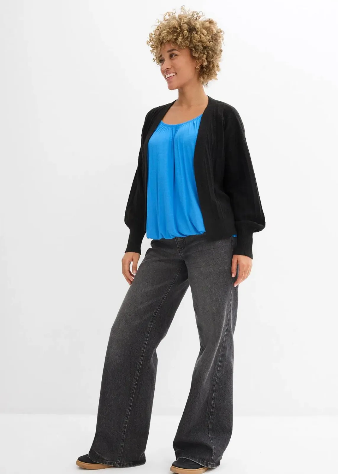 bonprix Shirts & Tops^Shirt aus softem Viskose-Mix gletscherblau