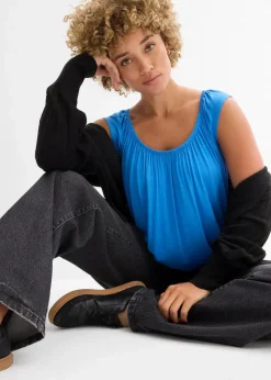bonprix Shirts & Tops^Shirt aus softem Viskose-Mix gletscherblau