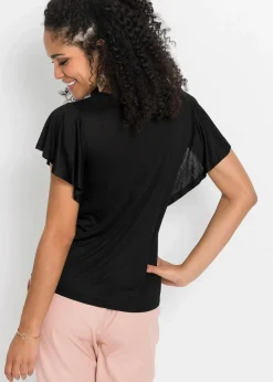 bonprix Shirts & Tops^Shirt aus softer Viskose schwarz