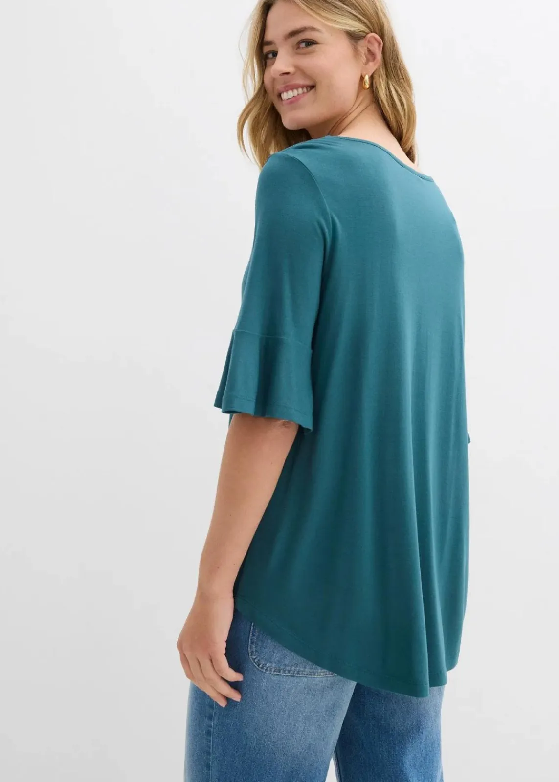 bonprix Shirts & Tops^Shirt aus softer Viskose pfeffergrün
