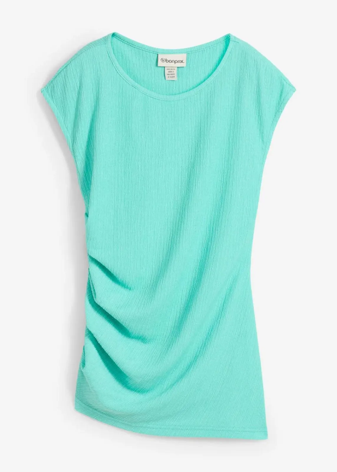 bonprix Shirts & Tops^Shirt aus strukturiertem Crêpe mentholblau