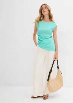 bonprix Shirts & Tops^Shirt aus strukturiertem Crêpe mentholblau