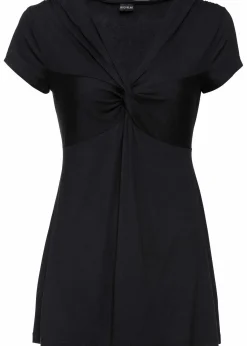 bonprix Shirts & Tops|Nachhaltigere Materialien^Shirt aus Viskose-Mix schwarz