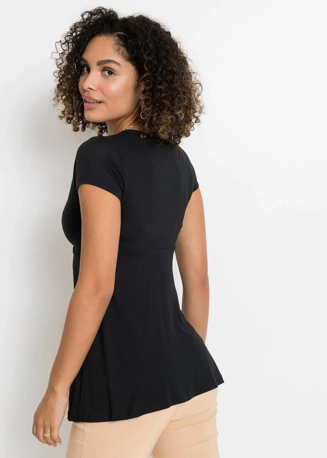 bonprix Shirts & Tops|Nachhaltigere Materialien^Shirt aus Viskose-Mix schwarz