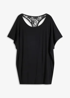 bonprix Shirts & Tops|Nachhaltigere Materialien^Shirt aus Viskose-Mix schwarz