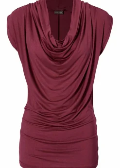 bonprix Shirts & Tops|Nachhaltigere Materialien^Shirt aus Viskose-Mix bordeaux