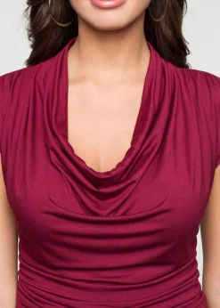 bonprix Shirts & Tops|Nachhaltigere Materialien^Shirt aus Viskose-Mix bordeaux