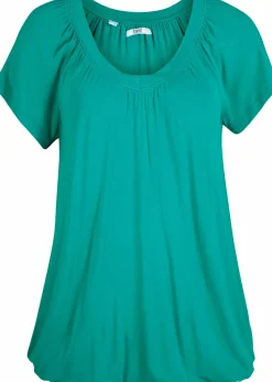 bonprix Nachhaltigere Materialien|Shirts & Tops^Shirt aus Viskose-Mix smaragd