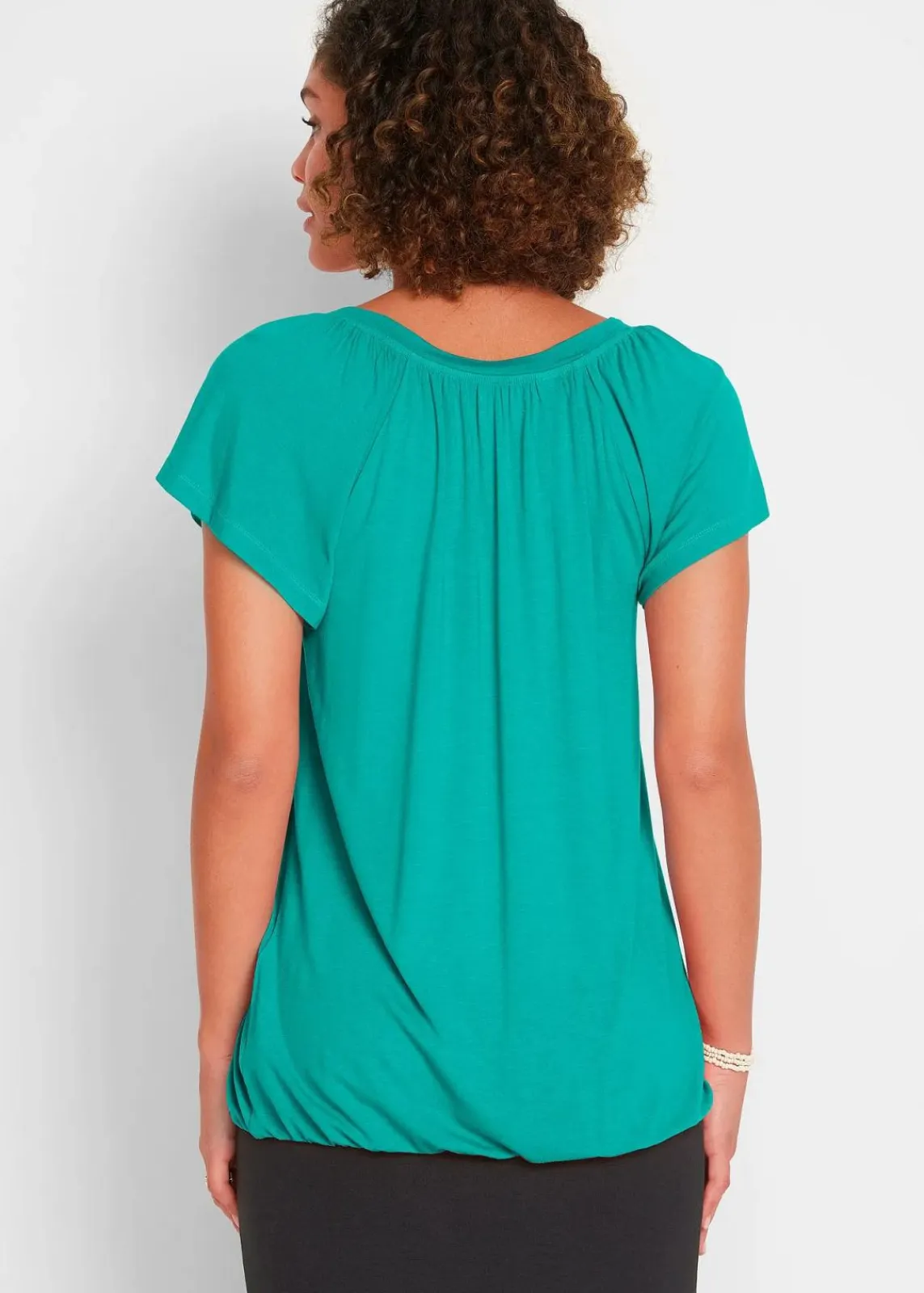 bonprix Nachhaltigere Materialien|Shirts & Tops^Shirt aus Viskose-Mix smaragd