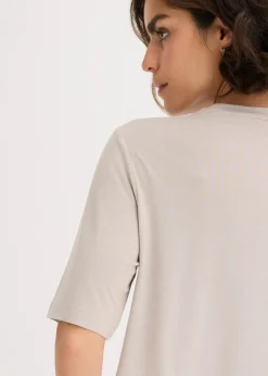 bonprix Shirts & Tops|Nachhaltigere Materialien^Shirt aus Viskose-Mix steingrau
