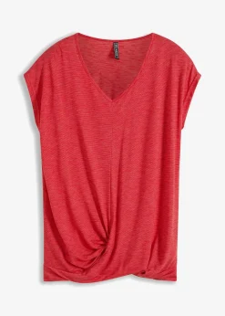 bonprix Shirts & Tops^Shirt aus Viskose-Mix rot meliert