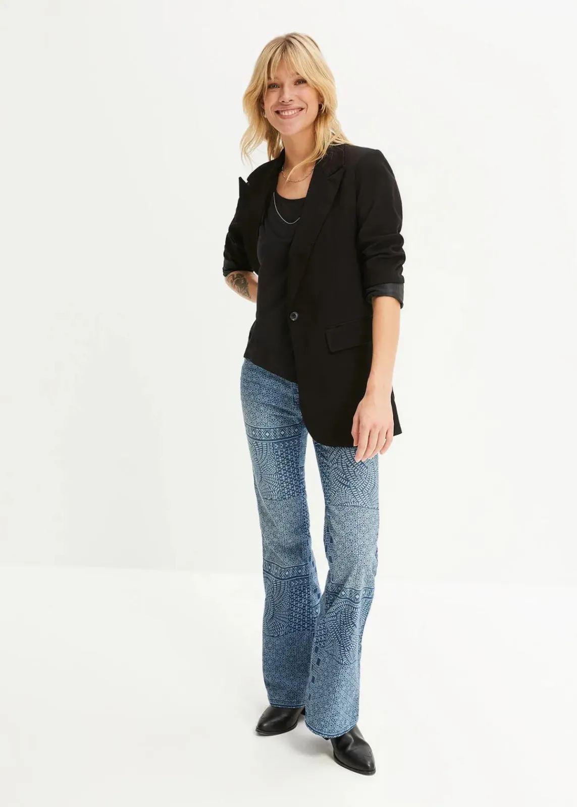 bonprix Shirts & Tops|Nachhaltigere Materialien^Shirt aus Viskose-Mix schwarz