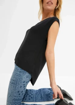 bonprix Shirts & Tops|Nachhaltigere Materialien^Shirt aus Viskose-Mix schwarz
