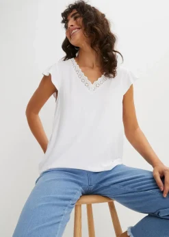 bonprix Nachhaltigere Materialien|Shirts & Tops^Shirt aus Viskose-Mix weiss