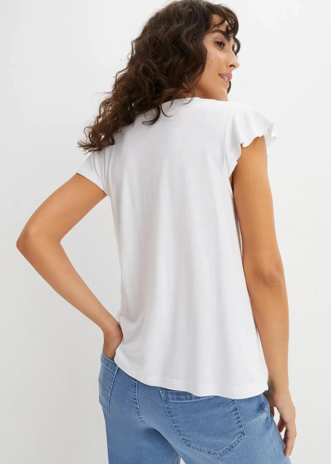 bonprix Nachhaltigere Materialien|Shirts & Tops^Shirt aus Viskose-Mix weiss
