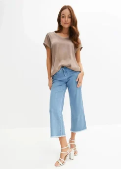 bonprix Shirts & Tops^Shirt aus Viskose-Mix taupe