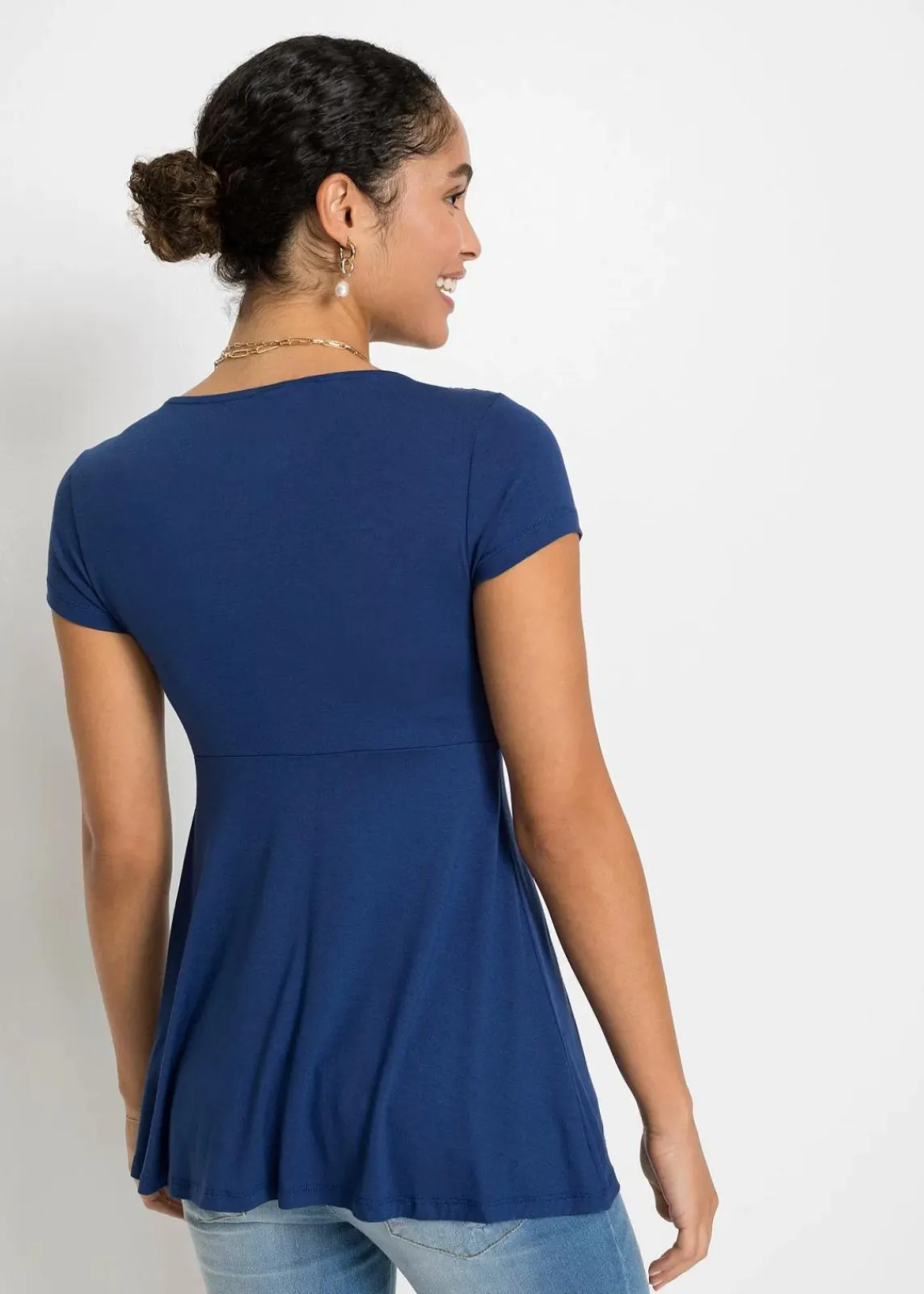 bonprix Nachhaltigere Materialien|Shirts & Tops^Shirt aus Viskose-Mix mitternachtsblau