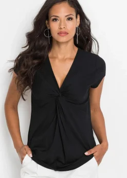 bonprix Shirts & Tops^Shirt aus Viskose-Mix schwarz