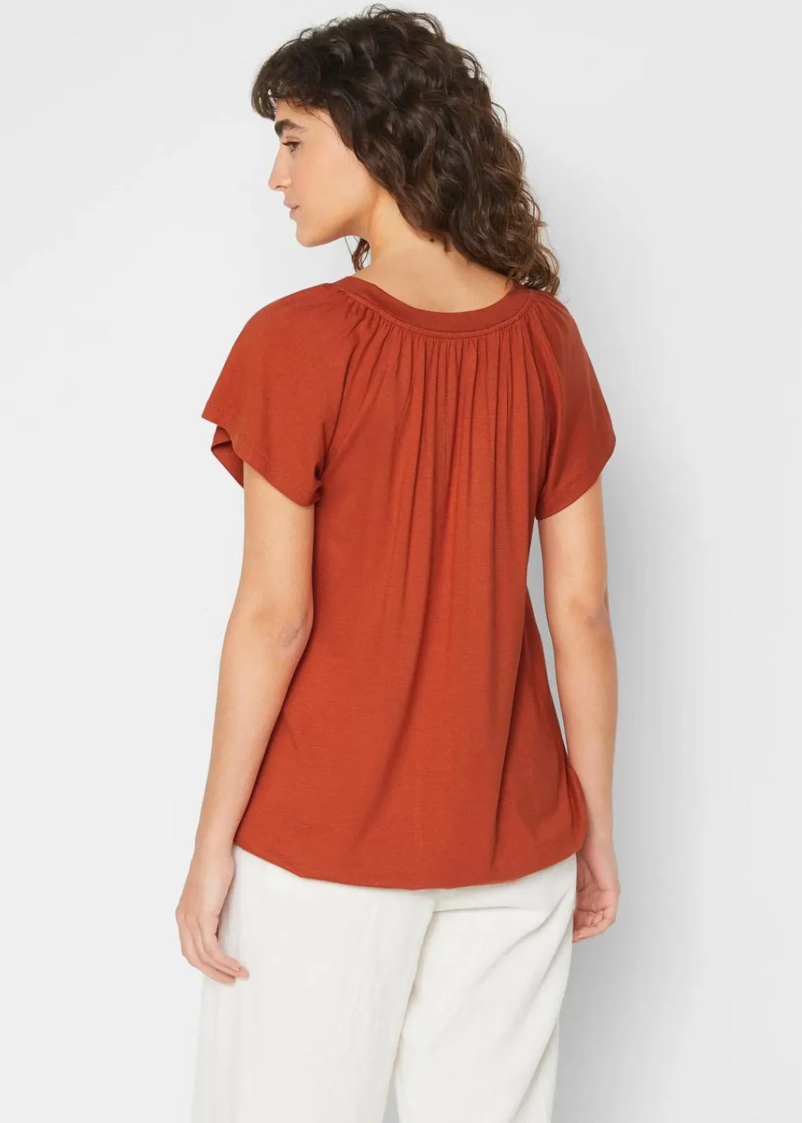 bonprix Nachhaltigere Materialien|Shirts & Tops^Shirt aus Viskose-Mix quarzrot