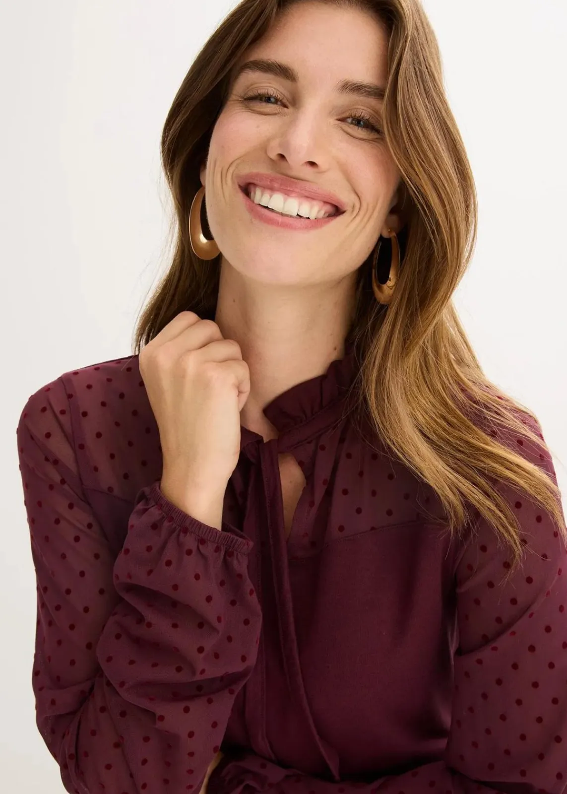 bonprix Shirts & Tops|Nachhaltigere Materialien^Shirt aus Viskose-Mix weinrot