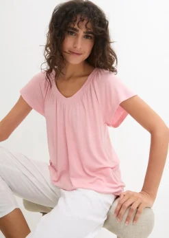 bonprix Nachhaltigere Materialien|Shirts & Tops^Shirt aus Viskose-Mix bonbonrosa