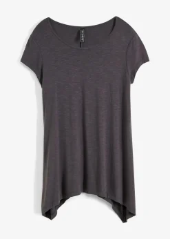 bonprix Shirts & Tops|Nachhaltigere Materialien^Shirt in asymmetrischer Länge dunkelgrau