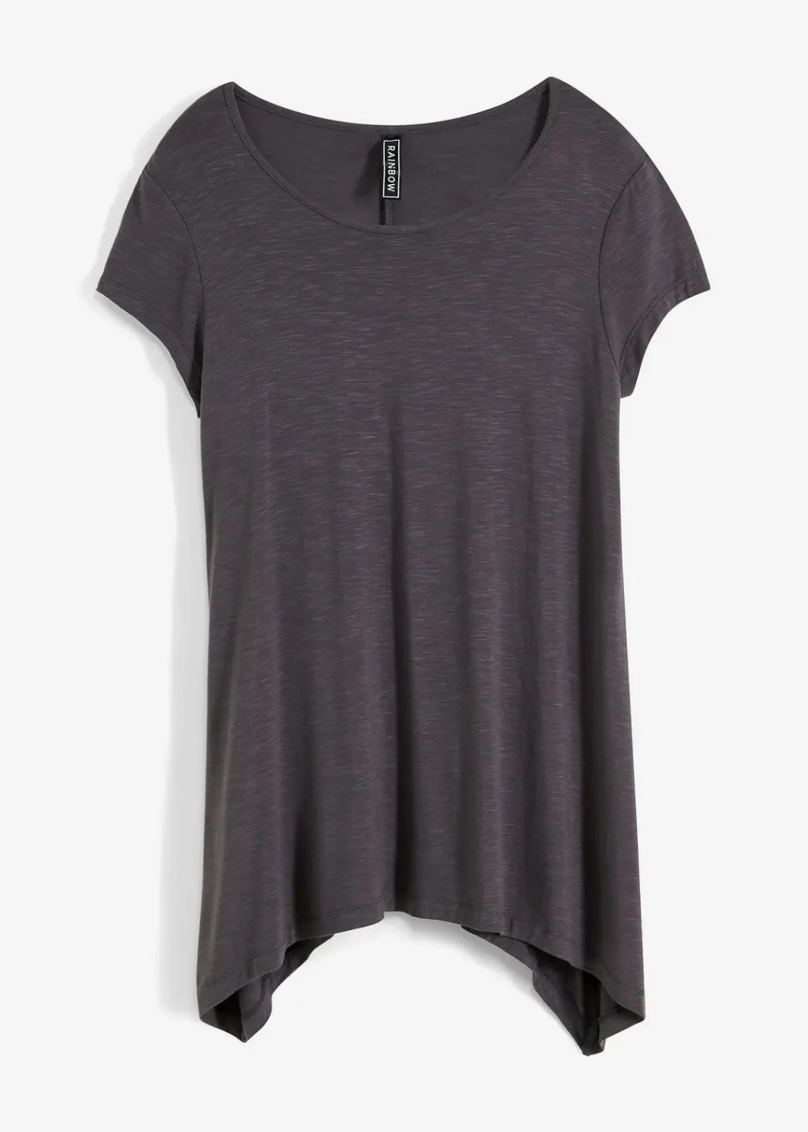 bonprix Shirts & Tops|Nachhaltigere Materialien^Shirt in asymmetrischer Länge dunkelgrau