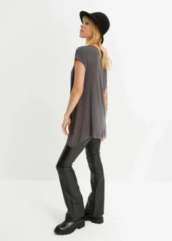 bonprix Shirts & Tops|Nachhaltigere Materialien^Shirt in asymmetrischer Länge dunkelgrau