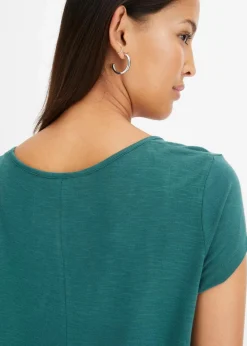 bonprix Nachhaltigere Materialien|Shirts & Tops^Shirt in asymmetrischer Länge mattgrün