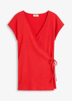 bonprix Shirts & Tops^Shirt in Wickeloptik erdbeere