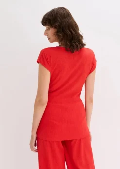 bonprix Shirts & Tops^Shirt in Wickeloptik erdbeere