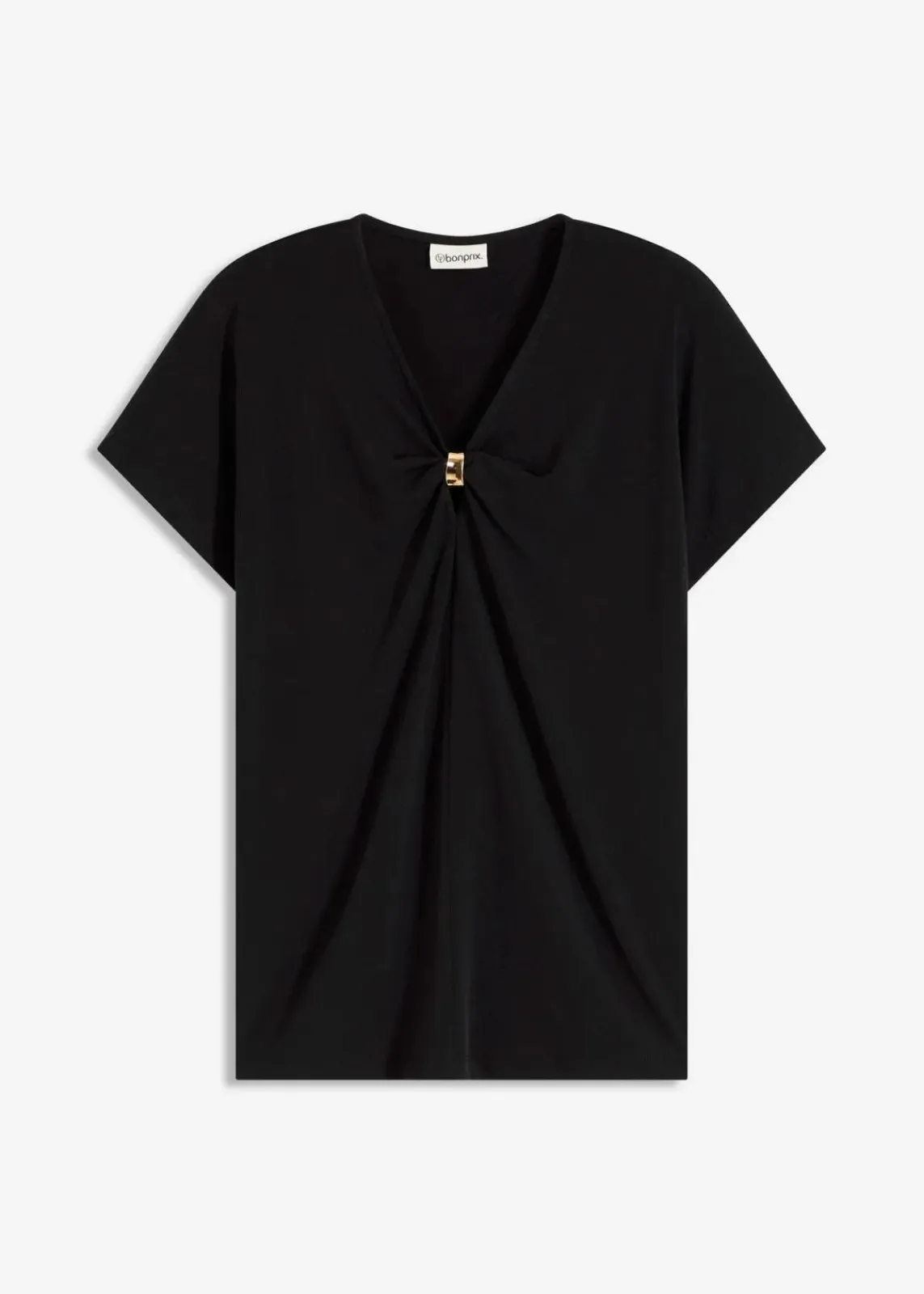 bonprix Shirts & Tops^Shirt mit dekorativem Ring schwarz