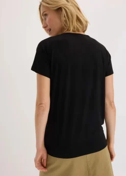 bonprix Shirts & Tops^Shirt mit dekorativem Ring schwarz