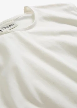 bonprix Shirts & Tops^Shirt mit elastischem Bündchen wollweiß