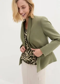 bonprix Shirts & Tops^Shirt mit Gummibund taupe leo bedruckt